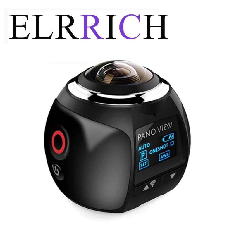 ELRRICH-2022 4K 360 ׼ ī޶,  ̴ 2448x2448 Ʈ HD ̴ ĳ ī޶, 360    VR ī޶ HDV